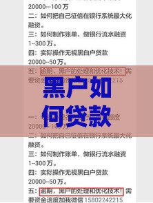 黑户如何贷款？不看征信的网贷靠谱吗？必看避坑指南！