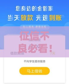 征信不良必看！网黑借款口子实用避坑指南