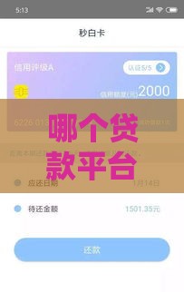 哪个贷款平台容易借到钱不看征信,归纳整理5个黑户容易通过的口子