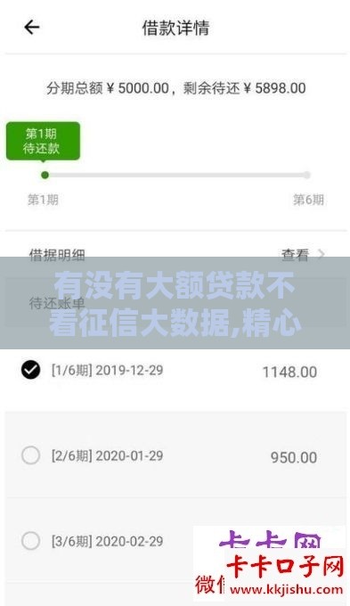 有没有大额贷款不看征信大数据,精心分析5款黑户借钱口子论坛6