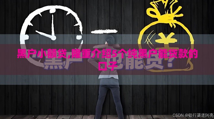 黑户小额贷,隆重介绍5个纯黑户能贷款的口子