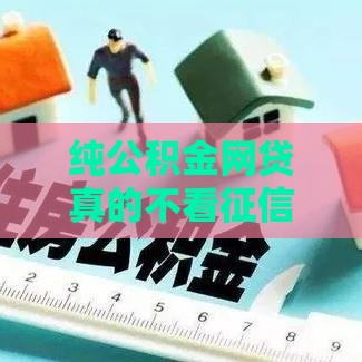 纯公积金网贷真的不看征信？别被忽悠了！