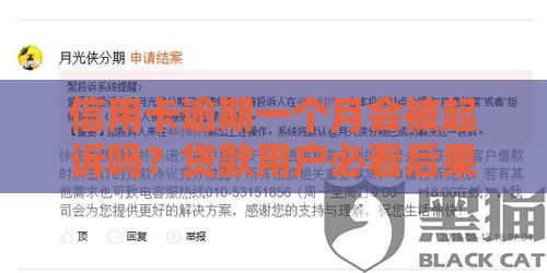 信用卡逾期一个月会被起诉吗？贷款用户必看后果解析