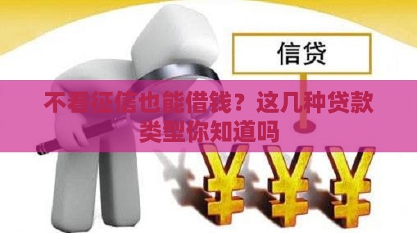 不看征信也能借钱？这几种贷款类型你知道吗