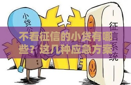 不看征信的小贷有哪些？这几种应急方案靠谱