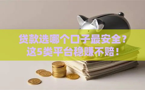 贷款选哪个口子最安全？这5类平台稳赚不赔！