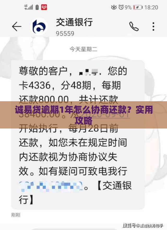 诚易贷逾期1年怎么协商还款？实用攻略