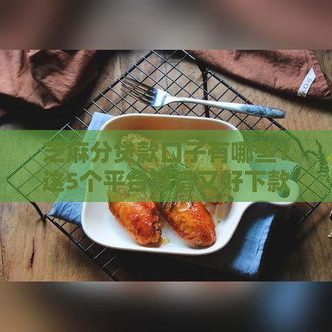 芝麻分贷款口子有哪些？这5个平台靠谱又好下款！