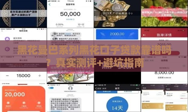 黑花曼巴系列黑花口子贷款靠谱吗？真实测评+避坑指南