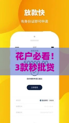 花户必看！3款秒批贷款app实测下款攻略