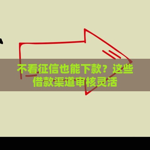 不看征信也能下款？这些借款渠道审核灵活