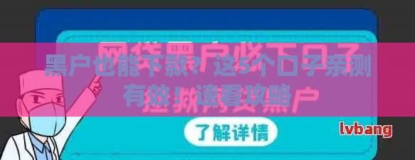 黑户也能下款？这5个口子亲测有效！速看攻略