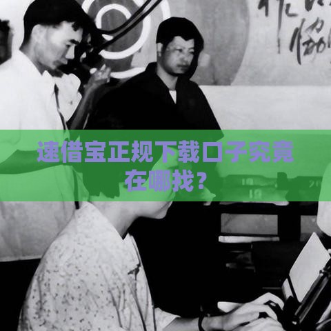 速借宝正规下载口子究竟在哪找？