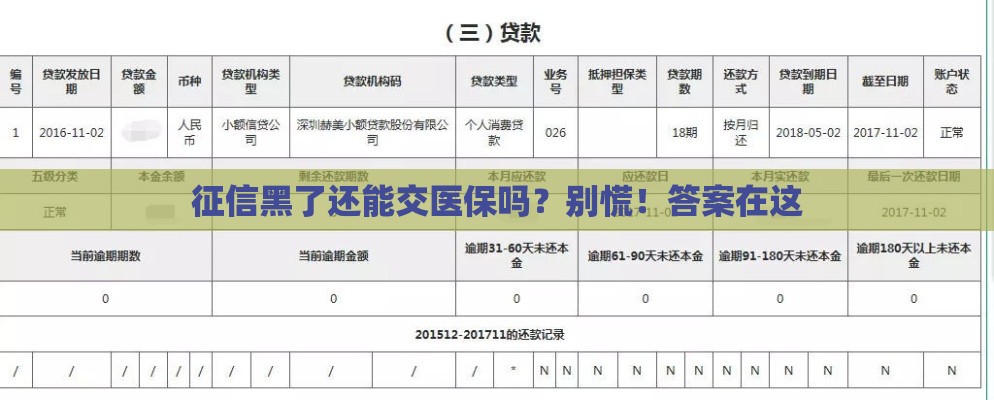 征信黑了还能交医保吗？别慌！答案在这
