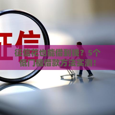 征信花也能借到钱？5个低门槛借款方法实测！
