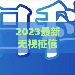 2023最新无视征信的贷款口子有哪些？这5个低门槛平台亲测有效！