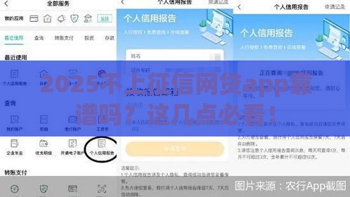 2025不上征信网贷app靠谱吗？这几点必看！