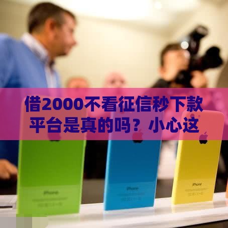 借2000不看征信秒下款平台是真的吗？小心这些套路！