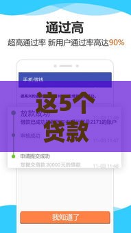 这5个贷款口子下款快、利息低