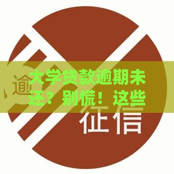 大学贷款逾期未还？别慌！这些补救方法或许能帮你