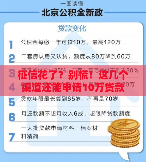 征信花了？别慌！这几个渠道还能申请10万贷款