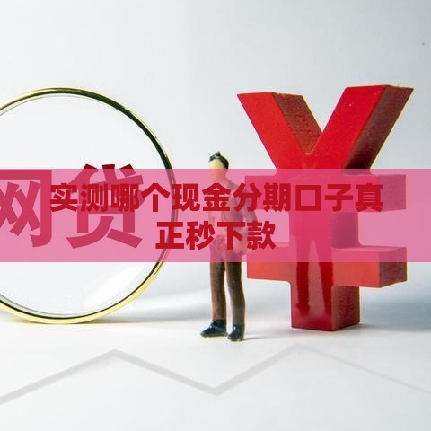 实测哪个现金分期口子真正秒下款