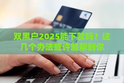双黑户2025能下款吗？这几个办法或许能帮到你