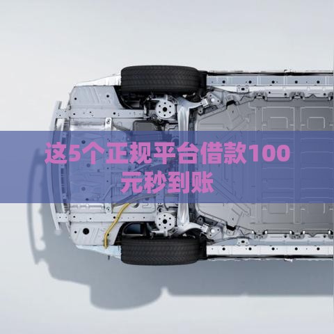 这5个正规平台借款100元秒到账