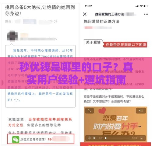 秒优钱是哪里的口子？真实用户经验+避坑指南