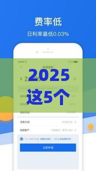 2025这5个小额贷款app确实能放款