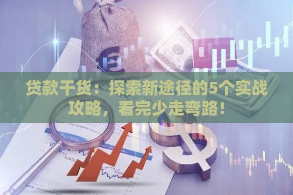 贷款干货：探索新途径的5个实战攻略，看完少走弯路！