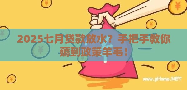 2025七月贷款放水？手把手教你薅到政策羊毛！