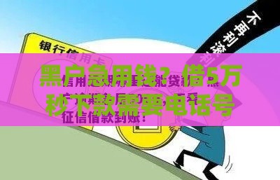 黑户急用钱？借5万秒下款需要电话号码吗？注意事项全解析