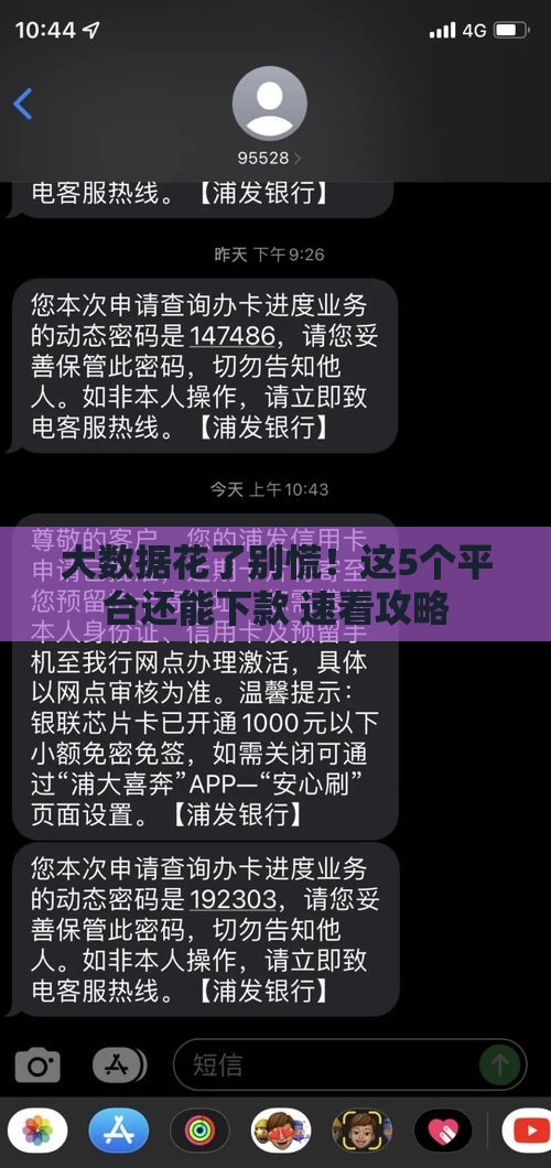 大数据花了别慌！这5个平台还能下款 速看攻略