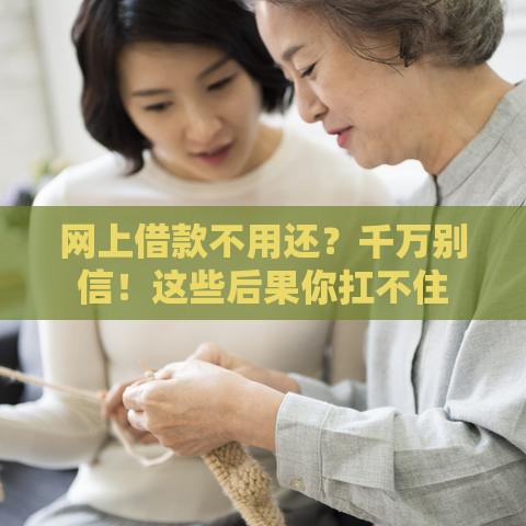网上借款不用还？千万别信！这些后果你扛不住