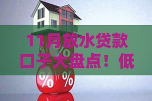 11月放水贷款口子大盘点！低门槛渠道抓紧上车