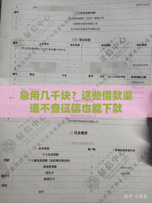 急用几千块？这些借款渠道不查征信也能下款