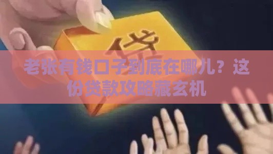 老张有钱口子到底在哪儿？这份贷款攻略藏玄机