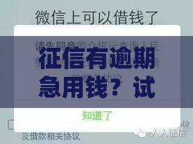 征信有逾期急用钱？试试这些能借到1万的渠道！