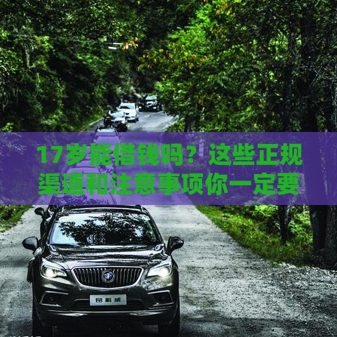 17岁能借钱吗？这些正规渠道和注意事项你一定要看！