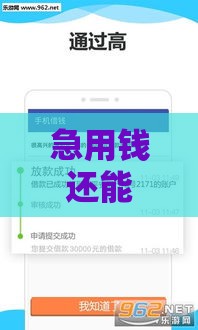 急用钱还能找哪些靠谱平台？这5个借款口子千万别错过！