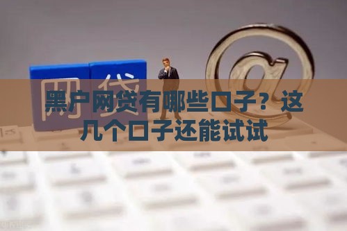 黑户网贷有哪些口子？这几个口子还能试试