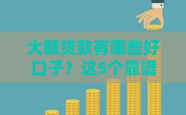 大额贷款有哪些好口子？这5个靠谱渠道帮你轻松周转