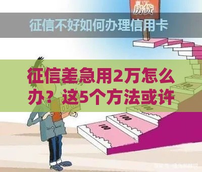 征信差急用2万怎么办？这5个方法或许能帮到你！