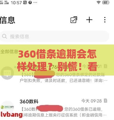 360借条逾期会怎样处理？别慌！看完这篇就懂