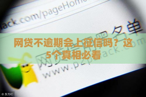 网贷不逾期会上征信吗？这5个真相必看