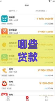 哪些贷款软件下款松门槛低