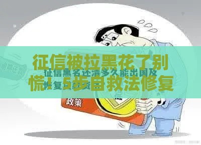 征信被拉黑花了别慌！5步自救法修复贷款资格