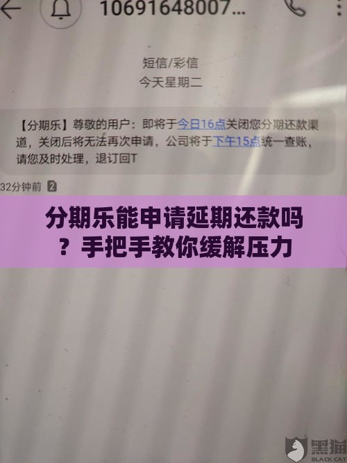 分期乐能申请延期还款吗？手把手教你缓解压力