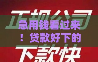 急用钱看过来！贷款好下的口子实测这5个最稳当